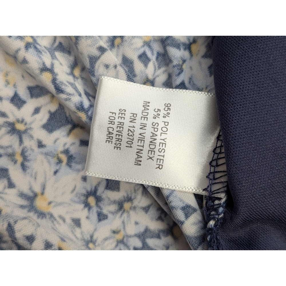 Westport Ruffle Tank Top Womens 2X Daisy Floral Sleeveless Stretch Summer Casual - Picture 5 of 7